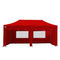 3m x 6m Gala Shade Pro Gazebo Red Sidewalls Gallery image 4